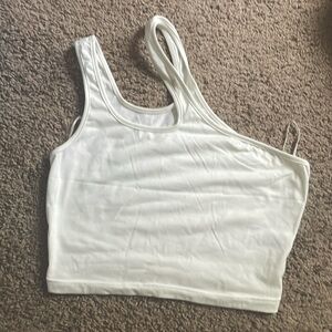A white crop top never worn
